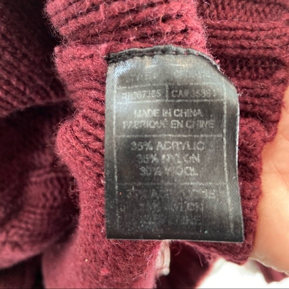 ANTHROPOLOGIE | Cupcakes and Cashmere Sweater Frayed Back Cut Out Wool Blend XS - Picture 6 of 6